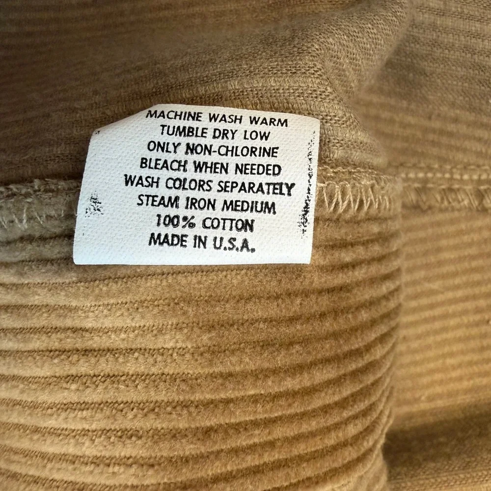 Vintage Polo Ralph Lauren Corduroy Pants Mens 38x30 Brown Pleated Made In USA